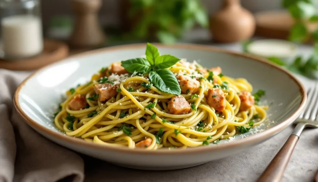 tuna pesto pasta