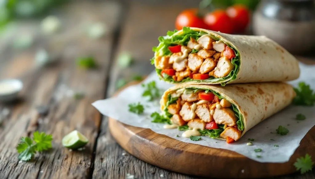 chicken caesar wrap calories