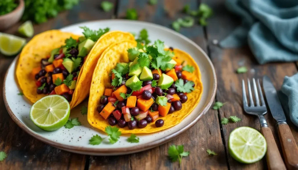 Sweet Potato and Black Bean Tacos