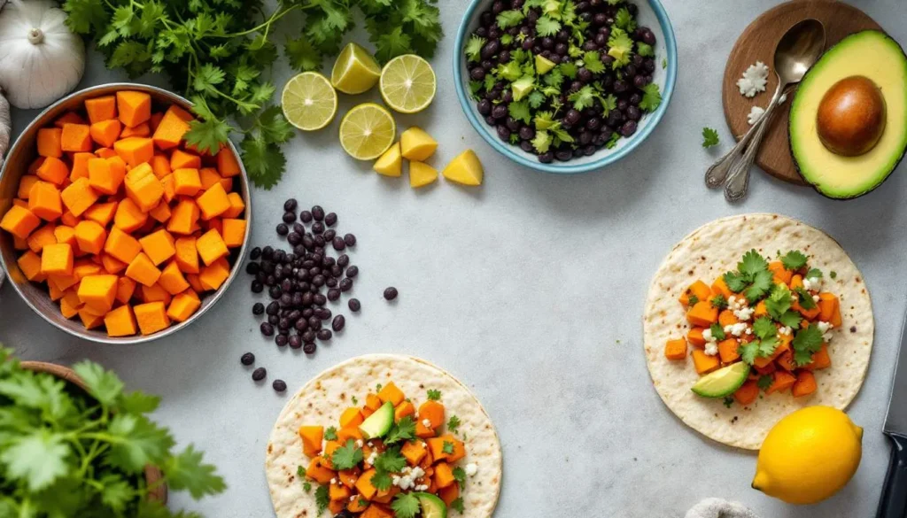 Sweet Potato and Black Bean Tacos