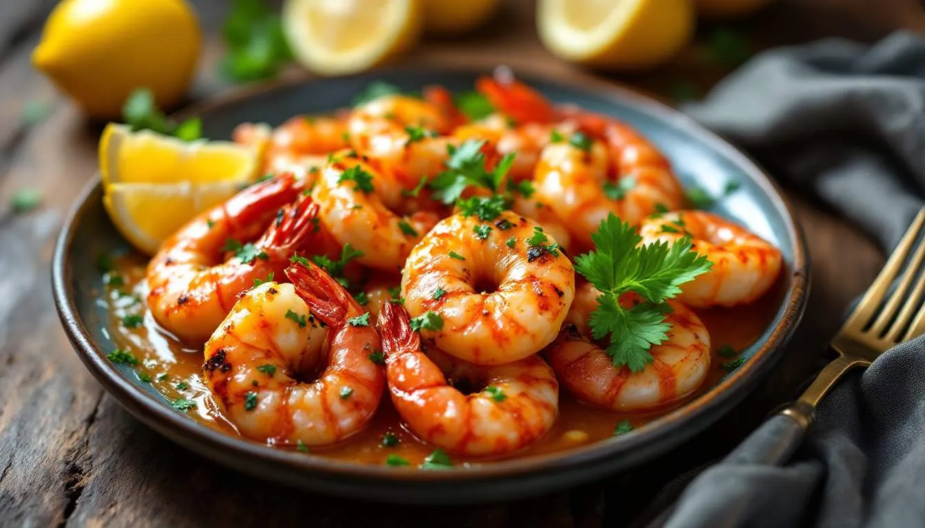 How to Make Grilled Shrimp With Spicy Lemon Garlic Sauce