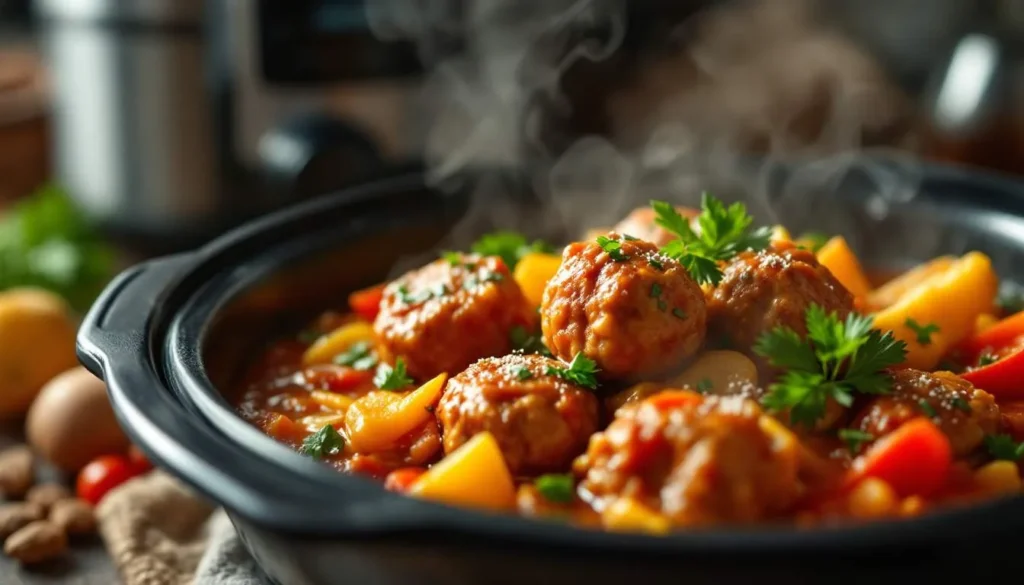 Slow Cooker Sweet and Sour Meatballs