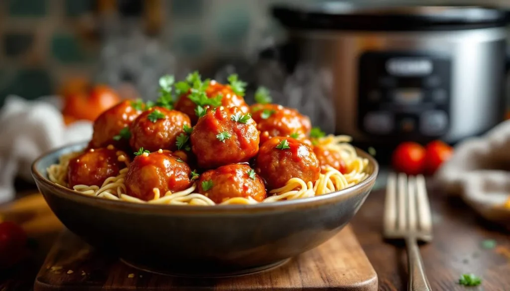 Slow Cooker Sweet and Sour Meatballs