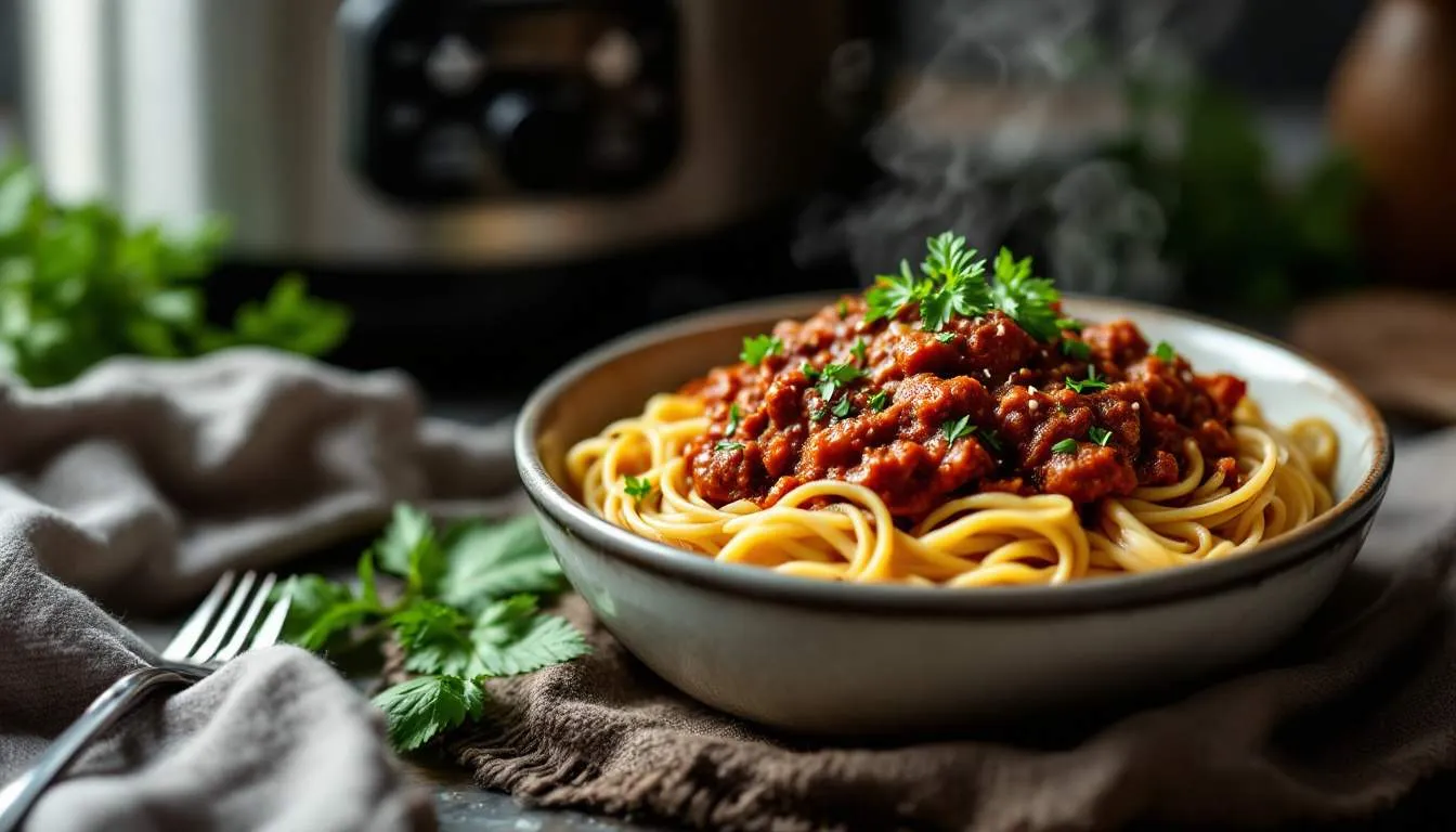 Slow Cooker Bison Bolognese: A Hearty and Flavorful Recipe